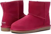 Koolaburra by UGG K Koola Mini Faux Fur Lined Boot Berry Red Size 4 NEW