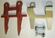 (5) 823025C1 BT260 W/High Hold-Downs/Bolts Fits Hesston Mower Conditioner Guards