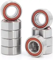 MeiKeL MR105RS Bearing ABEC-3 (10PCS) 5X10X4 Mm Miniature RC Motor MR105-2RS Ball Bearings MR105 RS 2RS Orange Sealed