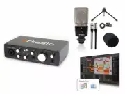 Artesia BE-REC Recording Bundle w/ A22XT 2.0 USB Audio Interface + AMC 10 Conden