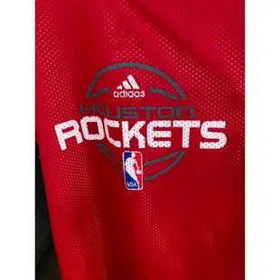 Adidas 愛迪達 NBA 美國職籃NBA休士頓火箭隊兩面可穿訓練球衣