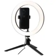 Portable LED Ring Light With Stand 3 Light Modes Vlogging Streaming Photography