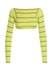 [Emilio Pucci] Emilio Pucci-Cut-Out Cropped Sweater Maglioni Verde-Donna XS Gren