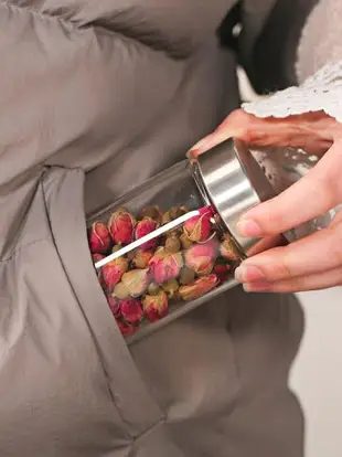 茶葉罐 茶葉罐便攜式旅行隨身迷你小號玻璃瓶密封罐透明帶蓋玻璃裝茶罐