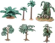 1Set Simulation Tree Model Artificial Plant Decor for Desktop Micro Landscape Realistic Greenery for DIY Scenery for Home and Party Decoration