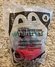 2015 Teenage Mutant Ninja Turtles McDonalds Happy Meal Toy Spinning Raphael #4