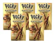 20 Packs Pocky Chocolate Almond Crush Biscuit By Glico 1.45oz