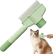Dog Comb | Hair Removal Self-Cleaning Brush | Pet Massaging Shedding Comb for Puppy Kitten Hair Bath Indoor Outdoor