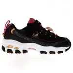 SKECHERS D'LITES 中大童 319505LBKRD 休閒鞋 買鞋送襪 兔新春限定款 魔鬼氈 黑×紅