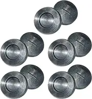 10Pcs Carbon Brush Holder Caps 24mm 8.5mm Thickness Electric Motor Brush Covers Fitting Thread Black Covers