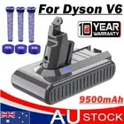 9500mAh for Dyson V6 Battery Absolute Animal Slim DC58 DC59 SV03 SV09 & Filters
