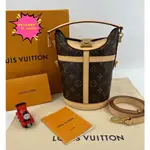 二手免運 LV 路易威登 DUFFLE BAG 限量款 經典 原花 皮革 薯條包 水桶袋 M43587