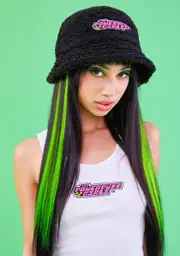 [Dolls Kill x The Powerpuff Girls] Iconic Trio Plush Bucket Hat