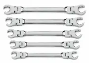 Gearwrench 81910 - Flex Flare Nut Wrench Set 5 Piece AF