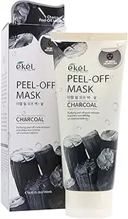 Ekel Peel Off Mask Charcoal - Purifying Mask Penetrates to Eliminate Blackheads-Removes Impurities and Restores Oil-Moisture Balance Leaving Skin Clean, Clarified, Smoother and Suppler, 6.09 oz