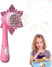 Yorajuy Bubble Machine for Kids | Children Bubble Blower with Fan | Removable Handheld Wand, Battery Powered Cooling Blower, Portable Blasting Game for Boys, Girls, Birthday, Party, Outdoor