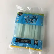 CRAFTERS Mini Glue Guns Sticks Clear Adhesive Crafts Repairs 20 Sticks