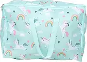 Fabric Storage Bag Oxford Zipped Large Handles for Quilt Pillow Clothing Storage