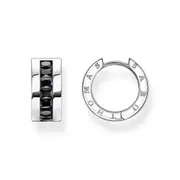 Buy Heritage Black And Silver Hoop Earrings by Thomas Sabo online - THOMAS SABO Australia