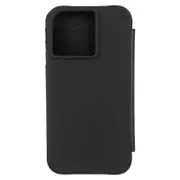 iPhone 13 Pro Max Leather Wallet Folio Case w/MagSafe Black