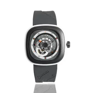 【SEVENFRIDAY】灰面 灰色橡膠錶帶 自動上鍊機械錶 男錶 母親節(P3-3)