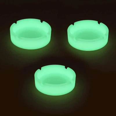 Silicone Ashtray HOWDIA Luminous Ash Tray, Small Ashtrays for outside Patio Glow