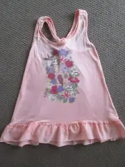 Girls Pumpkin Patch knot back frill hem top Size 10 NWT