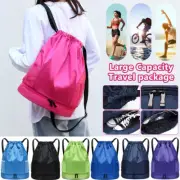 Waterproof Basketball Bag Wet Dry Separation Swimming Bags Drawstring Backpack