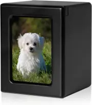 PCS Pet Urns for Dogs Ashes, Dog Photo Urn, Pet Cremation Box, Urns for Dog Ashe