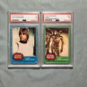 1977 Topps Star Wars #1 Luke Skywalker + #207 C-3P0 Corrected Version PSA 3 Lot