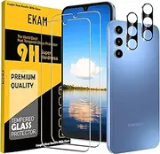 [EKAM] Phone Screen Protector, Lens Protector, Camera Cover For Samsung Galaxy A25 5G, [2 PACK] Tempered Glass Screen Protector for Galaxy A25 (6.5 inch)