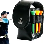 Golf Ball Pouch Holder - Waist Belt Holder, Belt Clip Pouch | Waist Belt Golf Ball Stylish, Divot Implement Carrier Tee Organizer for Golfing Sports Accessories Carrier Women Men Gift