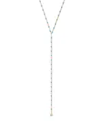 Gigi Clozeau 18K Yellow Gold Mini Gigi Diamond Resin Bead Y Necklace, 19.3-19.7