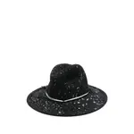 [Yesey] Yesey Splatter-print Fedora Hat 59 CM BLACK/WHITE