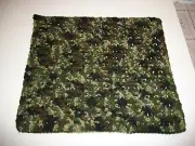 New Uniq Handmade Crochet 13 x 14 Square Table Candle Mat Centerpiece Green Camo