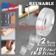 Nano Magic Double-Sided Tape Clear Washable Adhesive Invisible Gel Anti-Slip