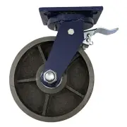 1x Super Heavy Duty Caster Wheel 8inch Heat Resistant Swivel&Brake 1500KG ea