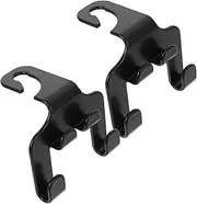 GARVALON 2 Pcs Car Bag Hooks Car Purse Hook Hooks for Cars Seat Headrest Car Seat Headrest Hook for Bags Car Headrest Hook Bag Hook for Cars Seat Hooks for Vehicle Purse Hanger for Cars