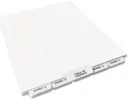 Avery 11376 Legal Dividers, Exhibit A-Z Bottom Tabs, 8-1/2 x 11, 27 Tabs/ST