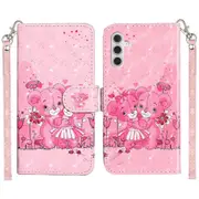 For Samsung Galaxy A16 4G 5G Case 3D Pattern Printed Phone Leather Phone Cover - Bears