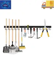 64"Wall Mount Tool Hanger Graden Tool Storage Rack Wall Hook Garden Metal Hook