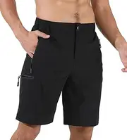 [Suwangi] Mens Hiking Cargo Shorts Quick-Dry Outdoor Athletic Short Travel Fishing Golf Tactical Short for Men with Multipocket