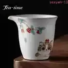 230ml Retro Ru Kiln Ceramic Tea Pitcher Cute Cat Pattern Divide Teacup Tea Set