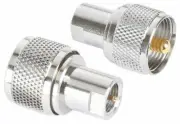 FME Male to UHF PL259 Male Connector Plug Gold Pin Coax Cable CB UHF Radio X 5