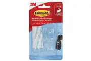 Command Mini Self-Adhesive Hooks 6pk (Clear)