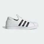 ADIDAS SUPERSTAR SLIP ON W [IE0399 女 休閒鞋 懶人鞋 皮革 貝殼頭 無鞋帶 白 黑