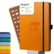 Dingbats* Earth A5+ Tangerine Serengeti Notebook - Dotted