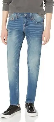 True Religion Rocco Skinny Fit FOUM Baseline Blue Jeans size 38W x 32L