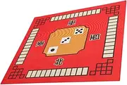 BRIGHTFUFU Board Game Table Mat Mahjong Mat Set Square Tablecloth Non-Skid Surface Ideal for Poker Domino