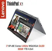 ThinkPad X1 2-in-1 Yoga i7 6P+8E WQUXGA OLED Touch 32GB 1TB 3Y Premier+ADP Wrnty